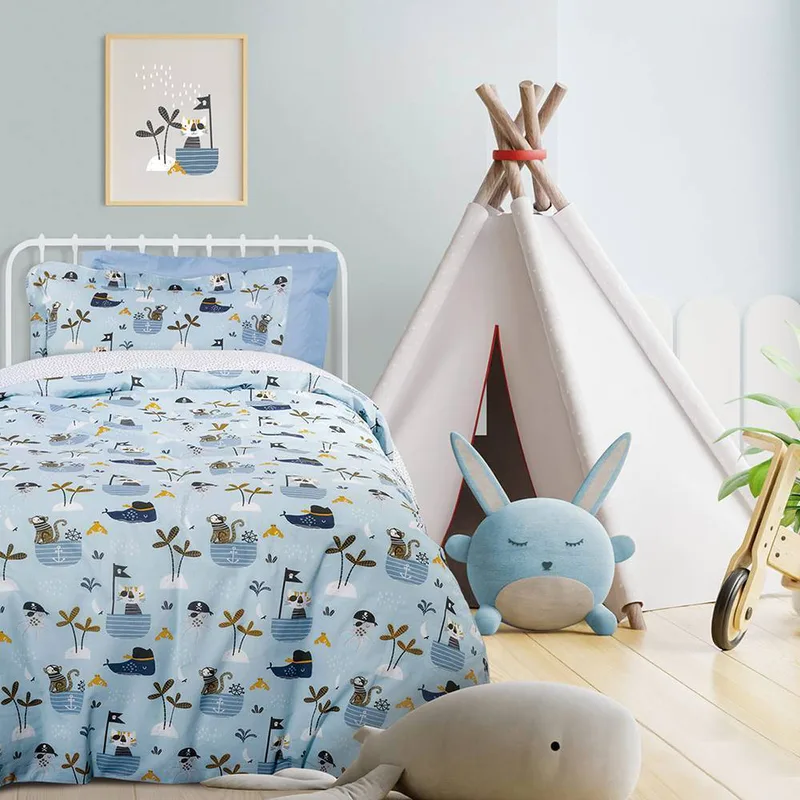 ΚΟΥΒΕΡΛΙ DAS HOME MONO KID ΓΑΛΑΖΙΟ/ΩΧΡΑ 160X240 ΣΧ.4748