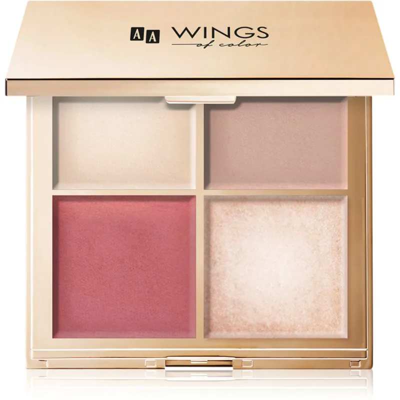 AA Wings of Color Star Secrets Χρυσό Contour Palette μικρή παλέτα περιγράμματος 5 γρ