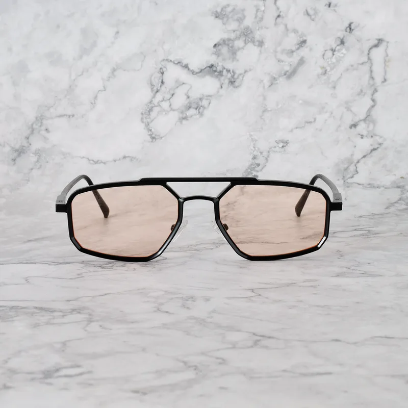 PABLO 6EP14M - PABLO - MATT BLACK - PEACH Sunglasses | Matt Black | Peach Shades | Explicit Poets Sunglasses