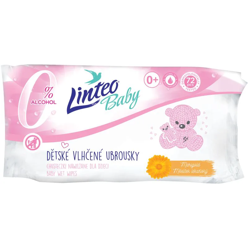 Linteo Baby υγρά μαντηλάκια με καλέντουλα 72 τμχ