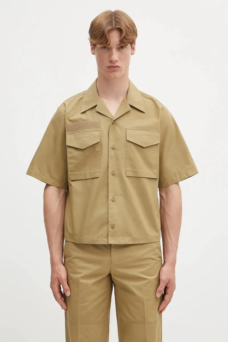 Βαμβακερό πουκάμισο Helmut Lang BOXY.FIELD.SHRT.COMP