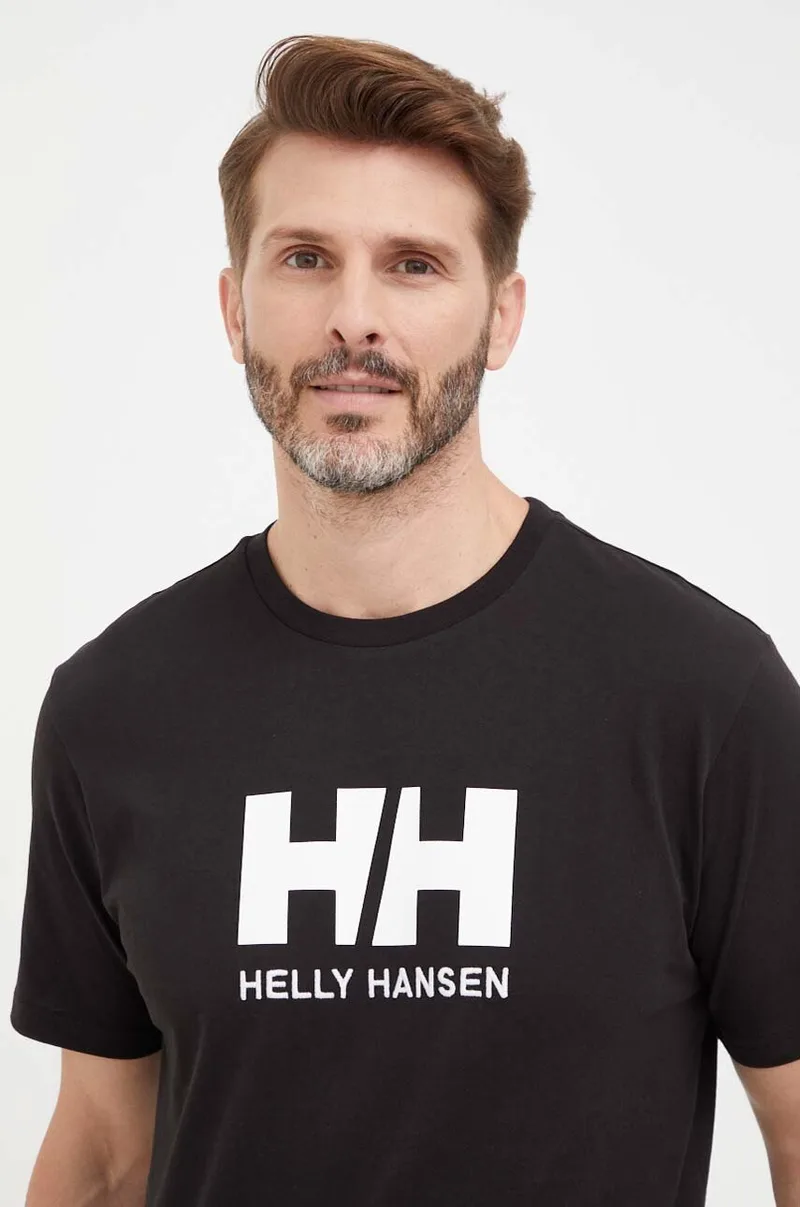 Βαμβακερό μπλουζάκι Helly Hansen