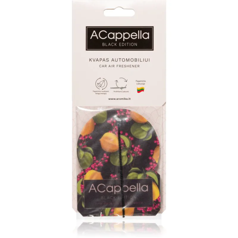 ACappella Black Edition Ροζ Pepper αποσμητικό χώρου 1 τμχ
