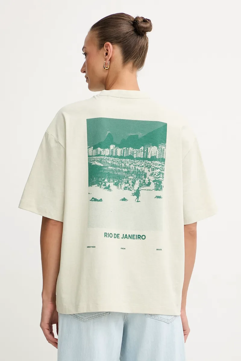 BOSS Πορτοκαλί T-shirt γυναικείο βαμβακερό C Eboys 2