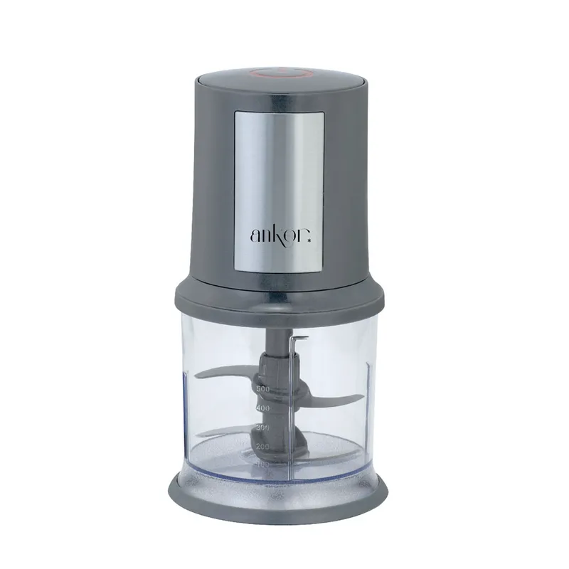 Πολυκόφτης Με Διπλή Λεπίδα 400W Δοχείο 500ml Γκρι Χρώμα