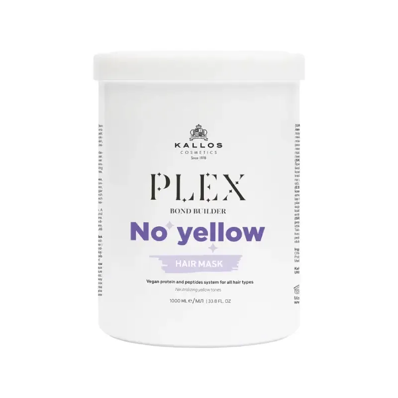 Kallos Plex Bond Builder No Yellow Hair Mask 1000ml