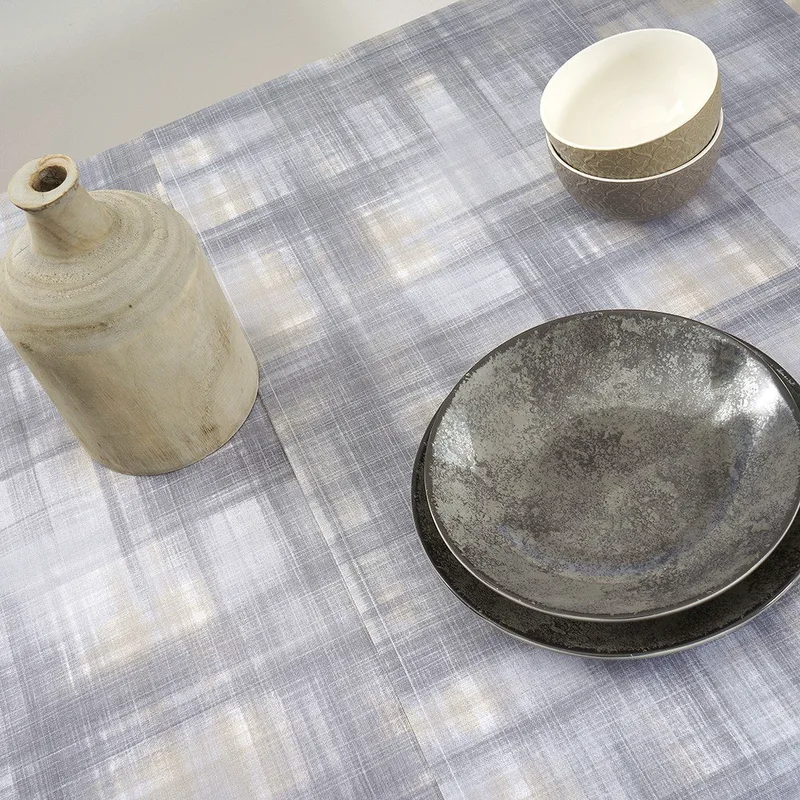 Τραπεζομάντηλο Dimeco 135x135 Check Grey