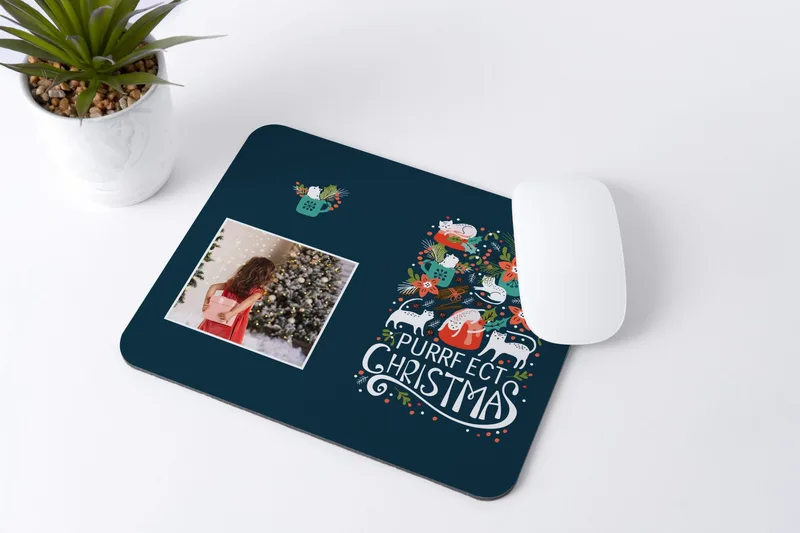 Χριστουγεννιάτικο mousepad - Purrfect Christmas