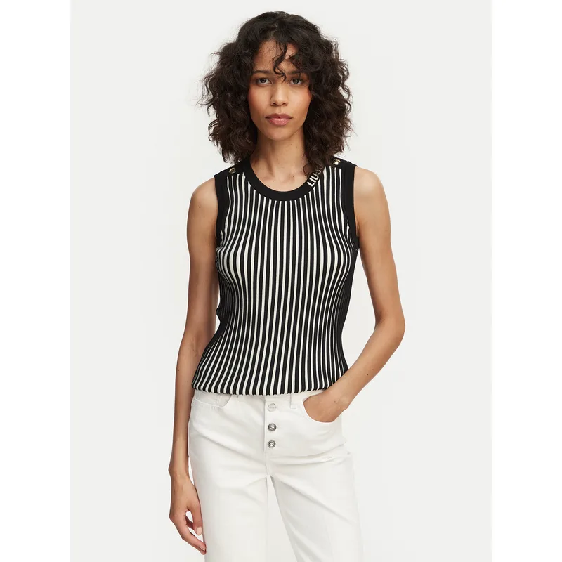 Liu Jo Sport Τοπ TA6064 MS55N Μαύρο Regular Fit
