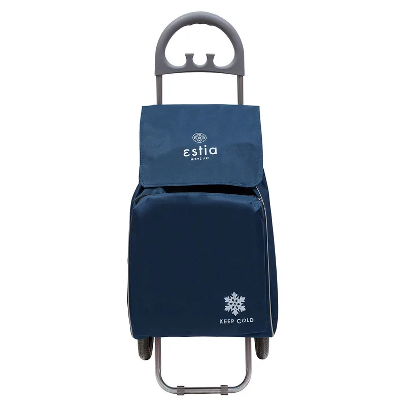 ΚΑΡΟΤΣΙ ΛΑΪΚΗΣ ECOMAX ΥΦΑΣΜΑΤΙΝΟ 40lt ΜΠΛΕ 04-9380, ESTIA
