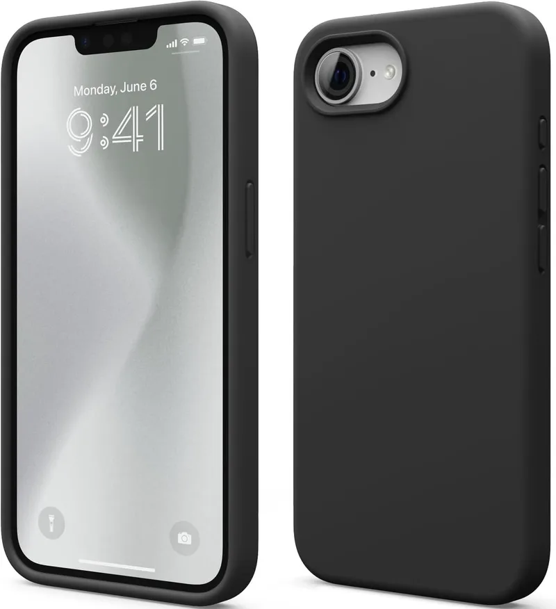 Θήκη iPhone 17e / 16e Elago Silicone Case Premium Σιλικόνης - Black (ESE4SC-BK)