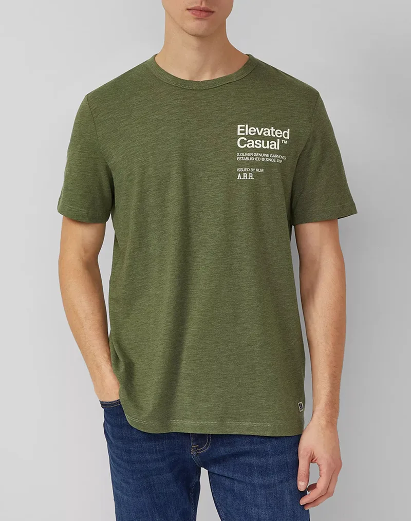 S.OLIVER Μπλούζα SO2169775-79D2 Khaki