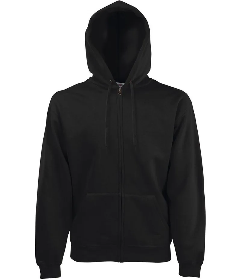 Hooded Zip Sweat Fruit of the Loom 62-034-0 Black