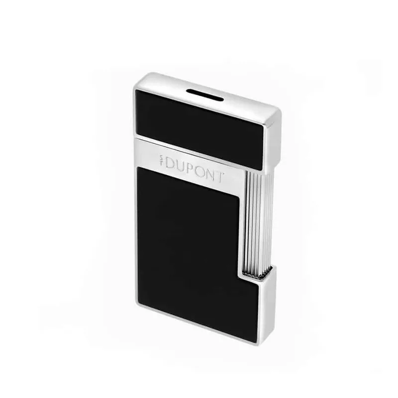 S.T. Dupont Biggy Black Silver Αναπτήρας 025221