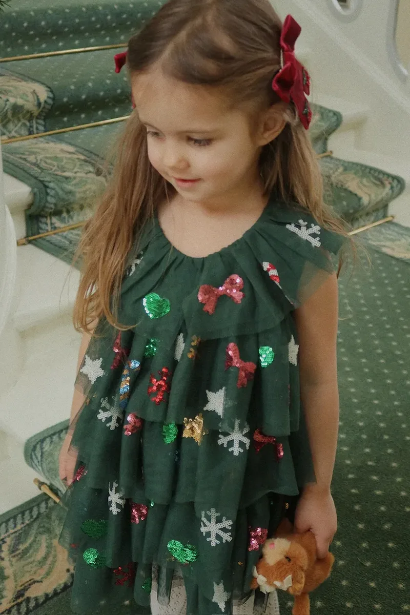 Παιδικό φόρεμα Konges Sløjd YVONNE CHRISTMAS DRESS