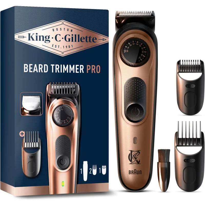 Gillette King C. Beard Trimmer PRO τρίμερ για τα γένια για άντρες 1 τμχ