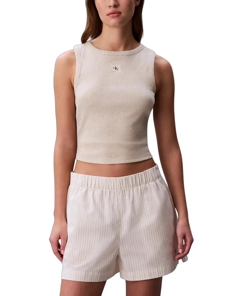 Γυναικείο Σορτς Μπεζ Calvin Klein LV047F628G-F7J