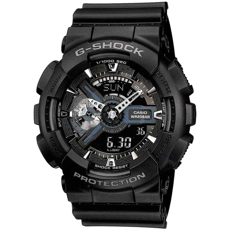 CASIO G-SHOCK Anadigi Black Rubber Strap GA-110-1BER