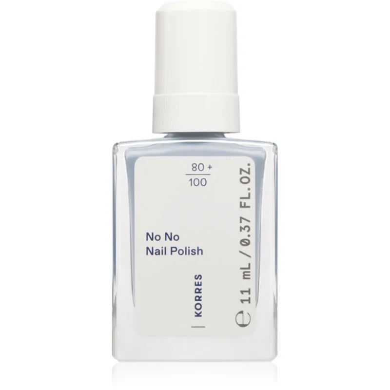 Korres No No Nail Polish περιποιητικό βερνίκι νυχιών απόχρωση 72 Pastel Blue 11 ml