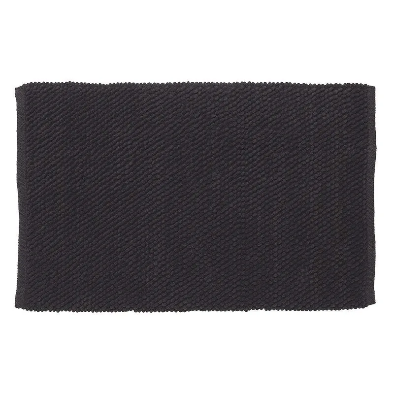 Ταπέτο Μπάνιου Αντιολισθητικό Polyester 60x90εκ. Delhi Dark Grey Sealskin 800109 (Ύφασμα: Βαμβάκι 100%, Χρώμα: Γκρι) - sealskin - sl-800109