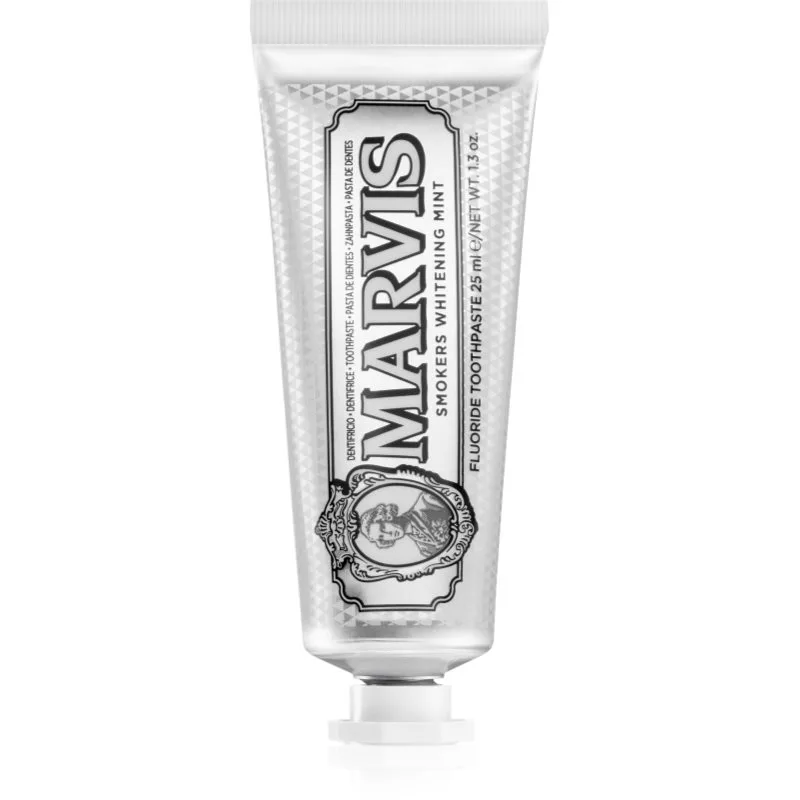 Marvis Whitening Smokers Mint λευκαντική οδοντόκρεμα για καπνιστές γεύση Mint 25 ml