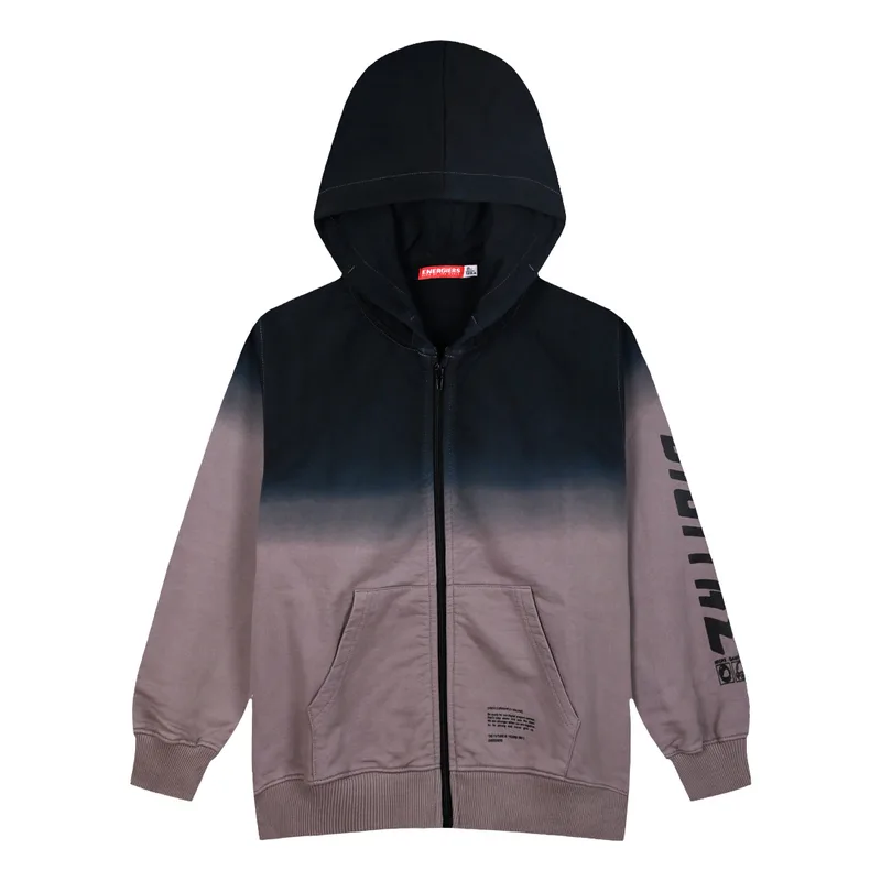 Ζακέτα φούτερ με κουκούλα για αγόρι - CLOUD GREY 13-124001-5