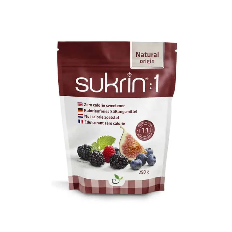 Sukrin :1 – Ερυθριτόλη με Στέβια (Αναλογία 1:1) 250gr