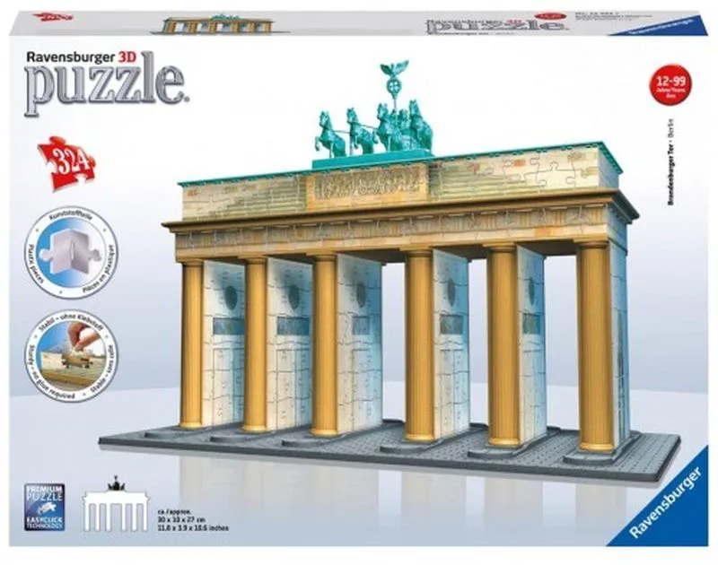 Ravensburger Παζλ 3D Πύλη Του Βραδεμβούργου 324τμχ-(12551)