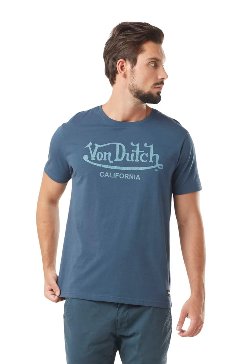 VON DUTCH T-SHIRT ΑΝΤΡΙΚΑ VD/P/1/TR/FIRST/M - BLUE-VD/P/1/TR/FIRST/M-BLUE