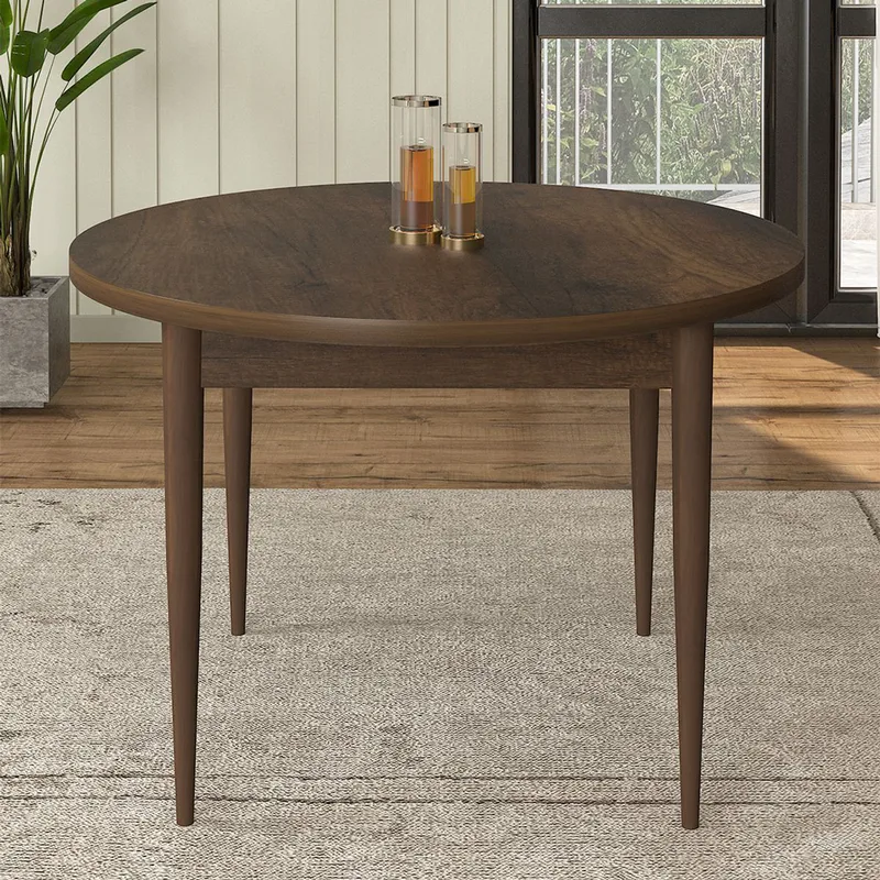 Τραπέζι Τραπεζαρίας Rox - Baroque, Brown 240Chr2119 (90x75x90 cm)