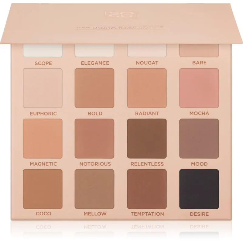 SOSU Cosmetics All Matte Everything Eyeshadow Palette Παλέτα σκιών για τα μάτια 16x2 γρ