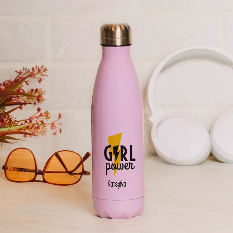 Girl Power - Μπουκάλι Θερμός 500ml - Μωβ