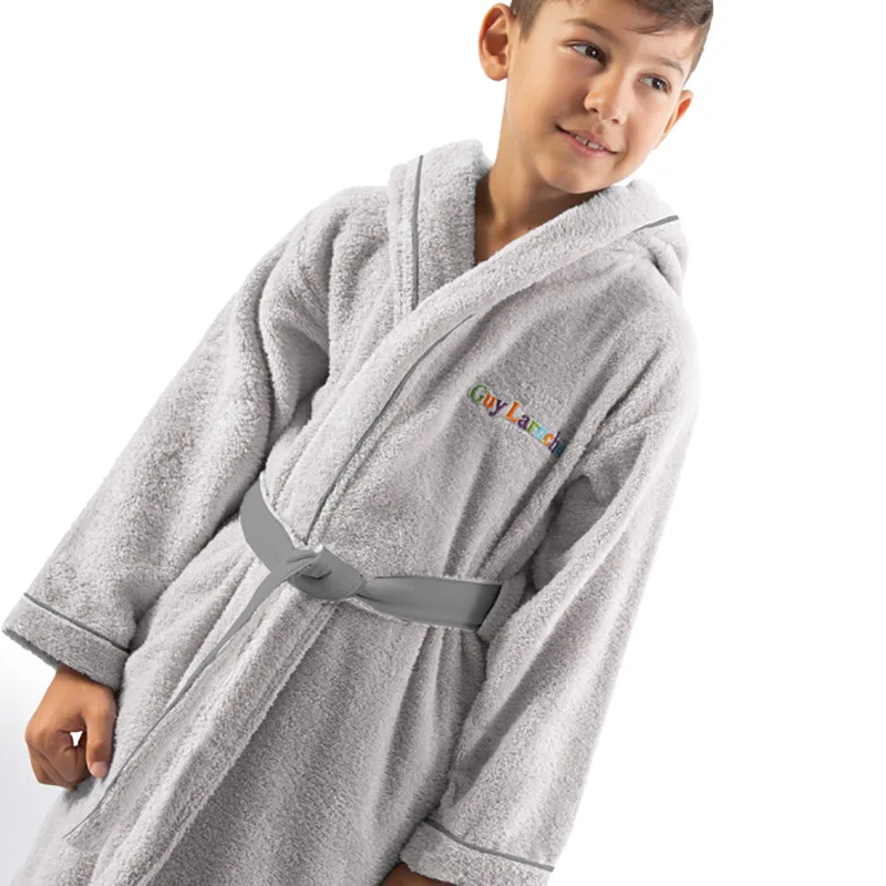 Μπουρνούζι Με Κουκούλα Guy Laroche Kiddies Silver