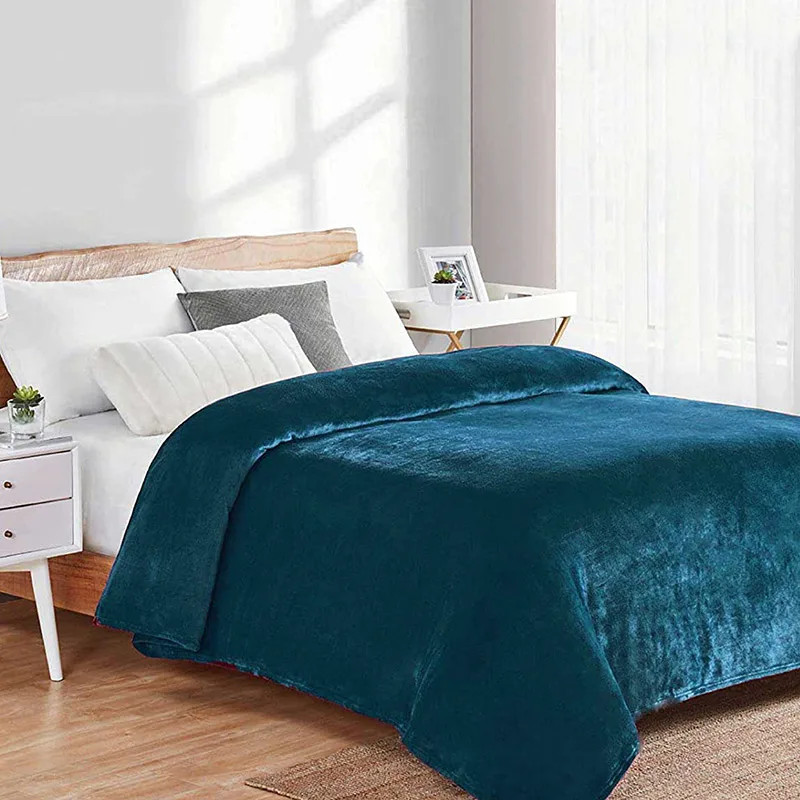 Κουβέρτα Fleece Μονή 160x220 Dimcol Solid 03 Petrol 160x220