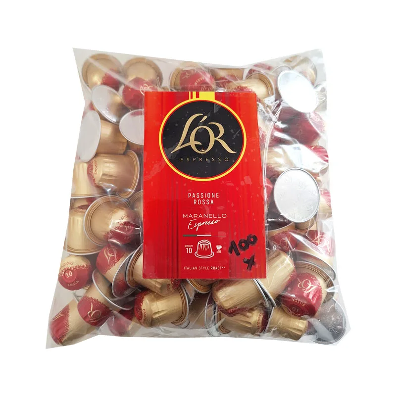 Lor Espresso Passione Rossa Maranello 100 χύμα Nespresso κάψουλες αλουμινίου