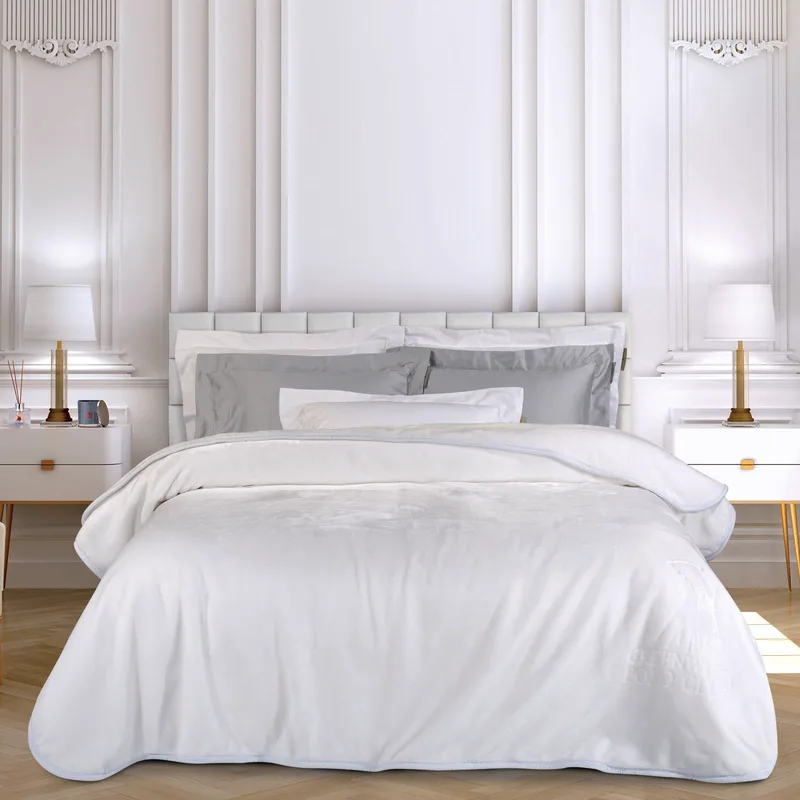 Κουβέρτα Βελουτέ Υπέρδιπλη Greenwich Polo Club 3470 White 220x240
