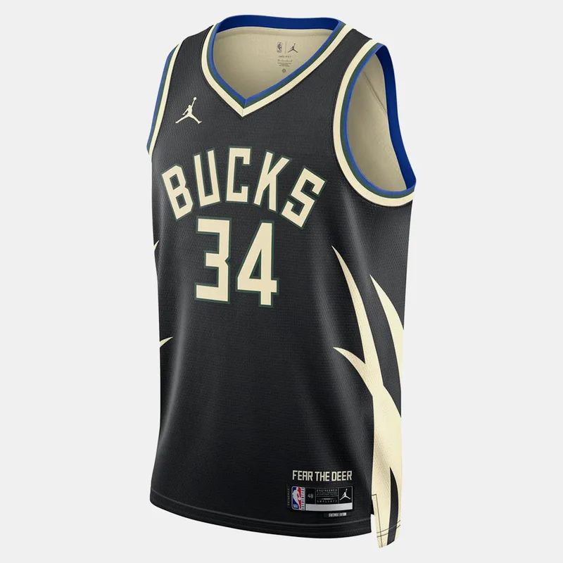 Jordan NBA Giannis Antetokounmpo Milwaukee Bucks City Edition Μπασκετική Φανέλα (9000110519_37494)