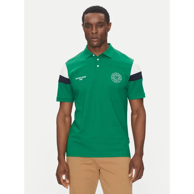 Hechter Paris Polo Pique X-Tech 74026 151929 Πράσινο Regular Fit