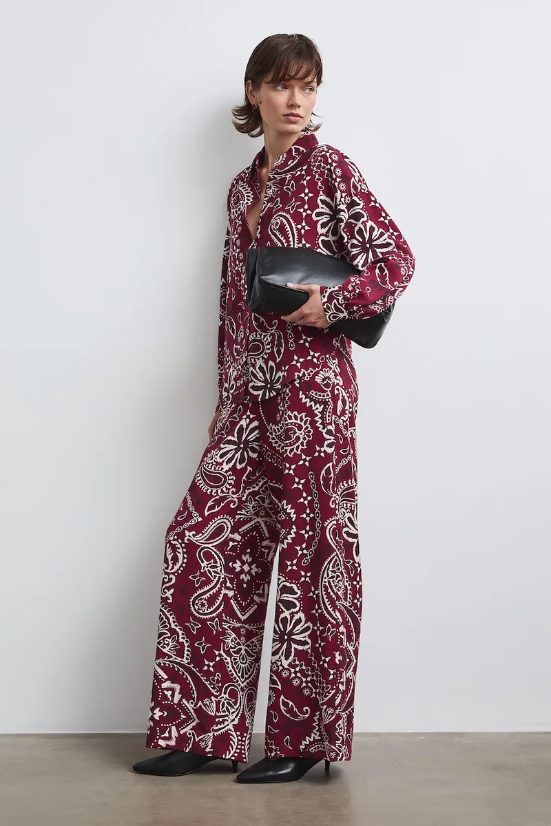 Medicine παντελόνι wide leg γυναικείο από lyocell