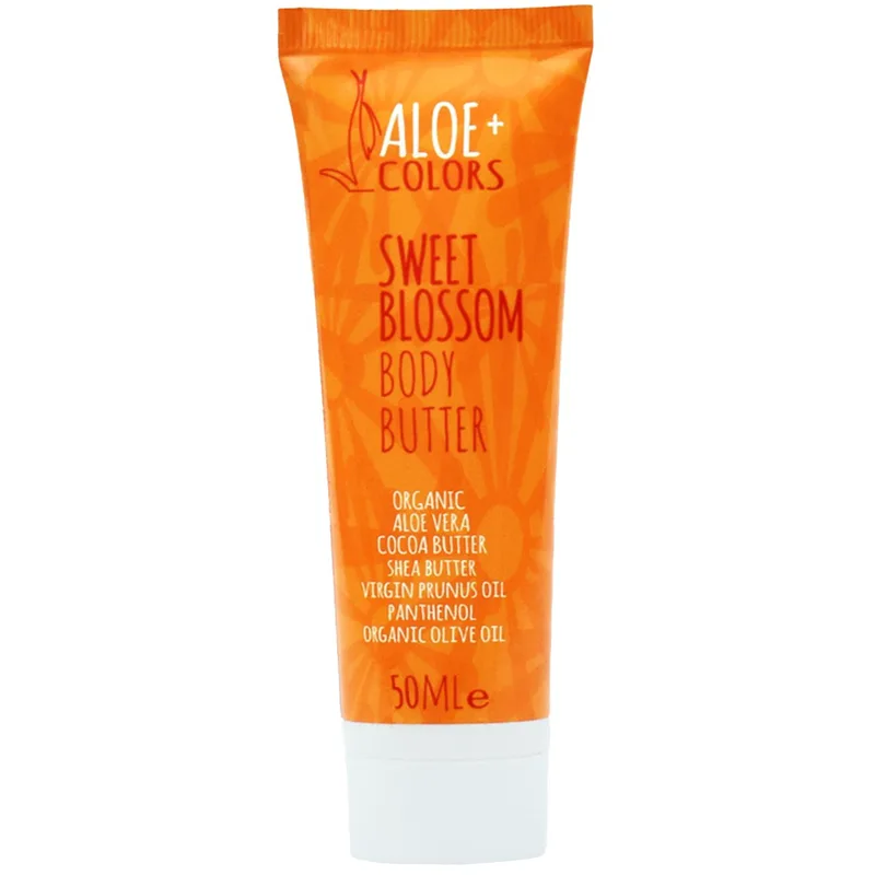 Aloe+ Colors Sweet Blossom Body Butter Ενυδατικό Βούτυρο Σώματος με Άρωμα Βανίλια, Πορτοκάλι 50ml
