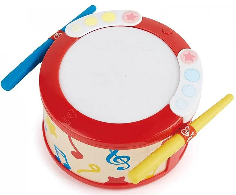 ΞΥΛΙΝΟ ΤΥΜΠΑΝΟ HAPE EARLY MELODIES LEARN WITH LIGHTS DRUM