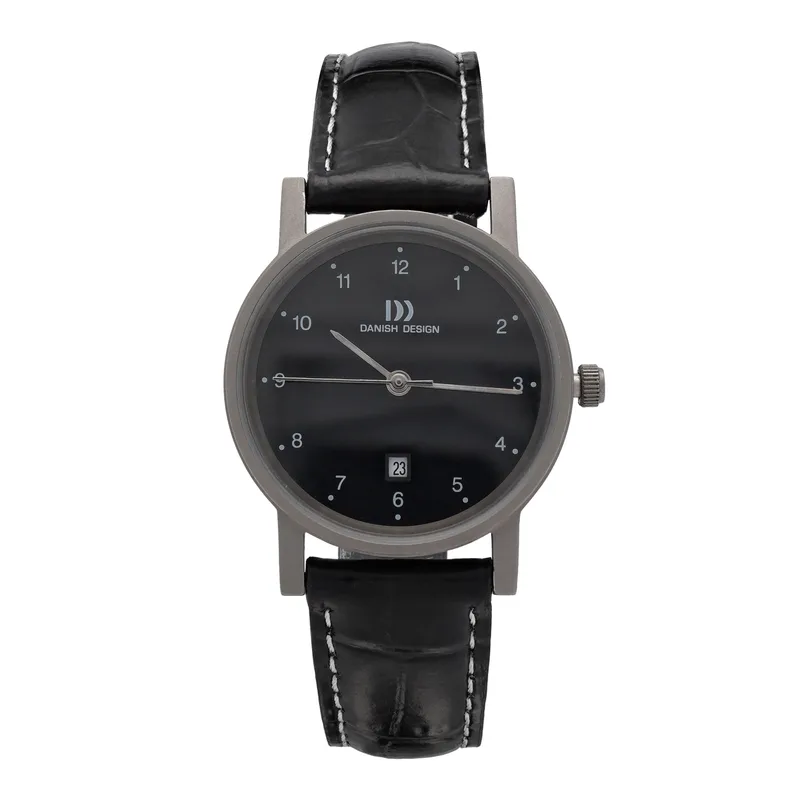 DANISH DESIGN Βlack Leather Strap IV14Q170
