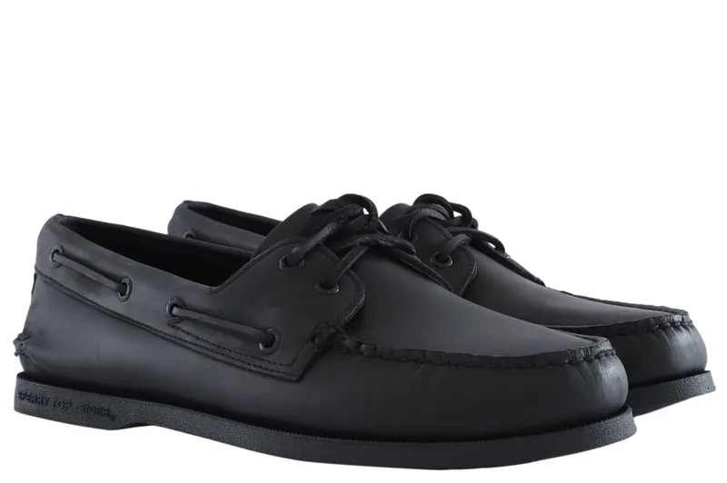 Μοκασίνια Sperry A/O 2-Eye Leather 0836981-BLACK Ανδρικό