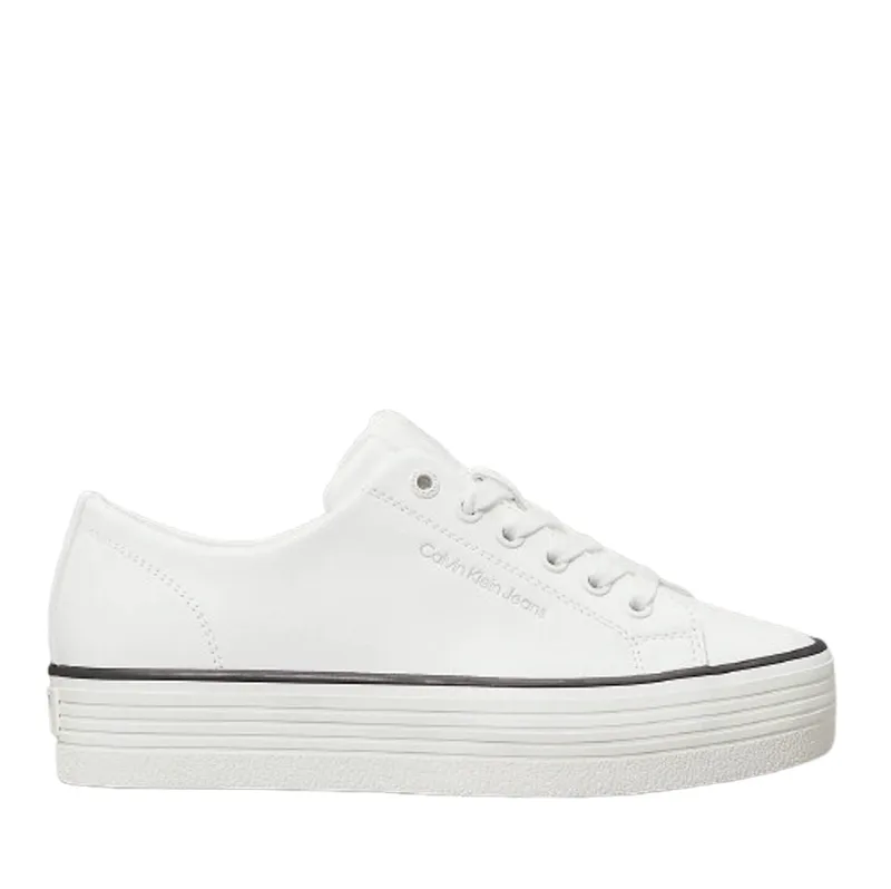 Γυναικεία Δερμάτινα Sneakers Λευκά Calvin Klein YW0YW01633-01W
