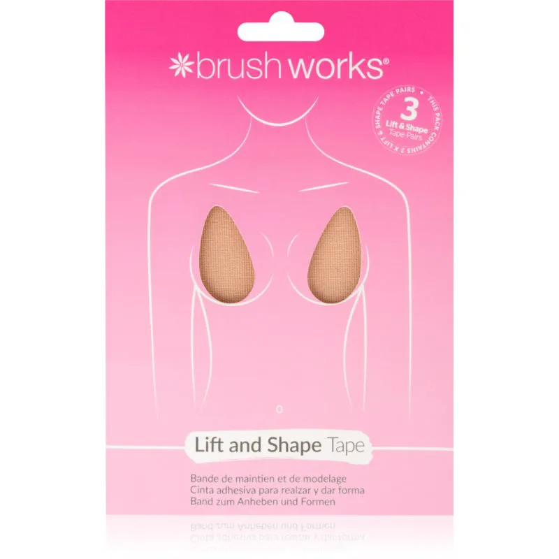 Brushworks Assorted Complexion αυτοκόλλητη ταινία στήθους 3 τμχ