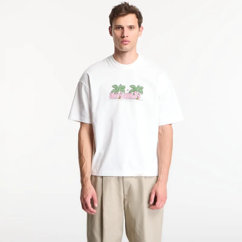 T-shirt AllSaints Troppo Ss Crew Graphic T-Shirt Chalk White XL