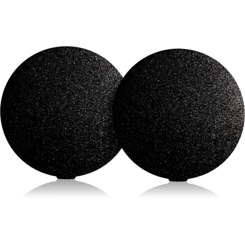 PMD Beauty Polish Aluminum Oxide Exfoliator ανταλλακτικές κεφαλές για βούρτσα καθαρισμού Black 2 τμχ