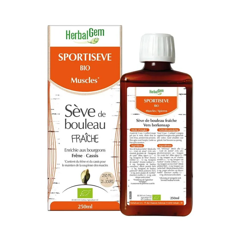 Herbalgem Fresh Organic Birch Seve Silhouseve Line 250ml