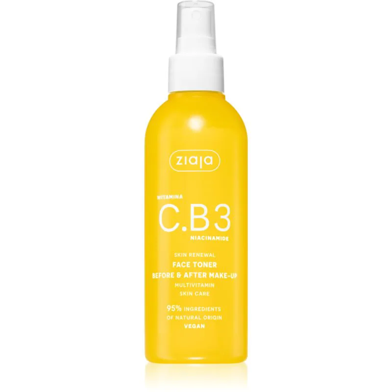 Ziaja Vitamin C.B3 Niacinamide καθαριστικό τονωτικό προσώπου σε σπρέι 190 ml