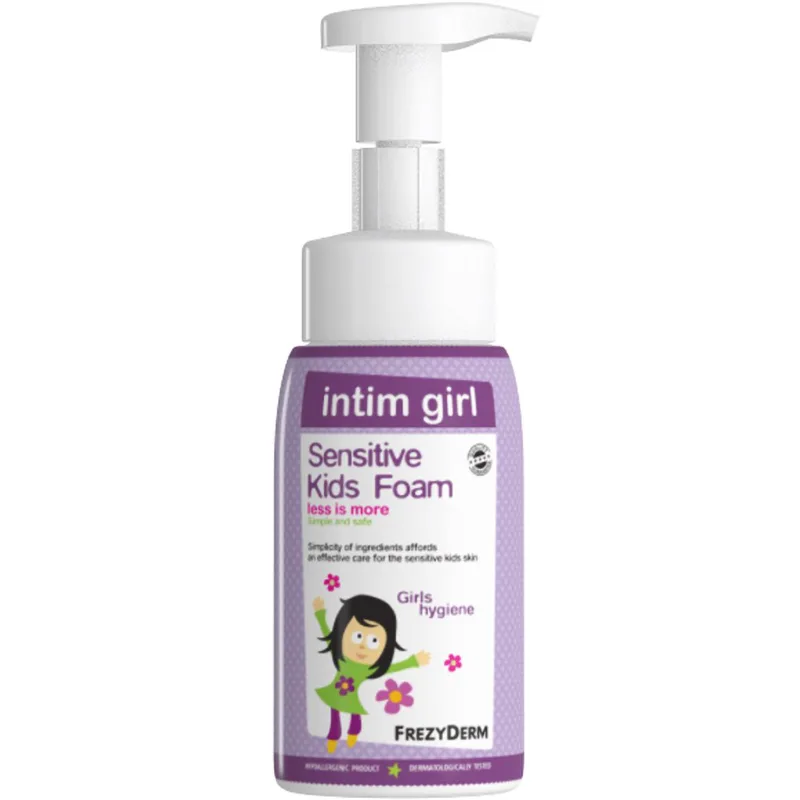 Frezyderm Sensitive Kids Foam Intim Girl Απαλό Καθαριστικό της Ευαίσθητης Περιοχής 250ml
